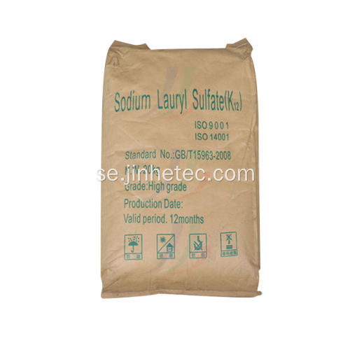 Detergent Industrial Grade 95% natriumlaurylsulfatpulver